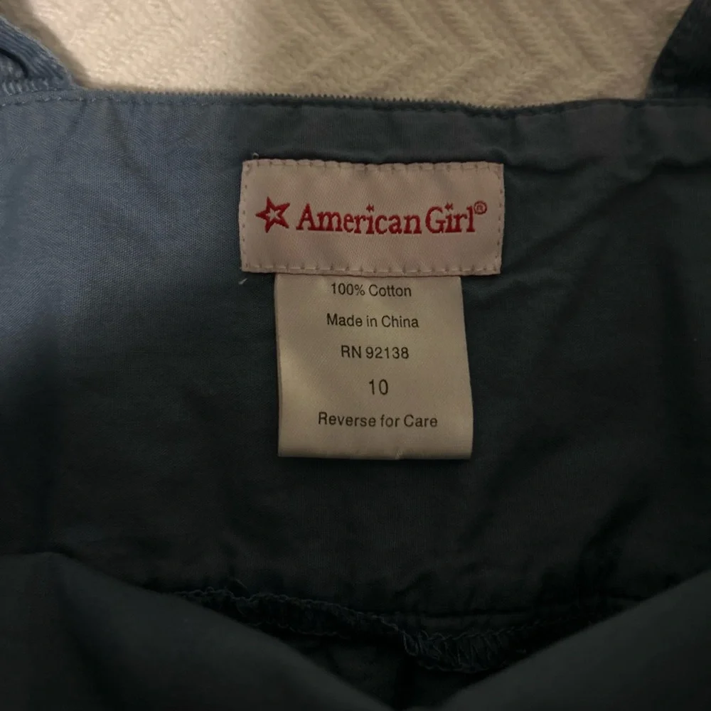 American Girl Everyday Play Blue Corduroy Jumper size 10
